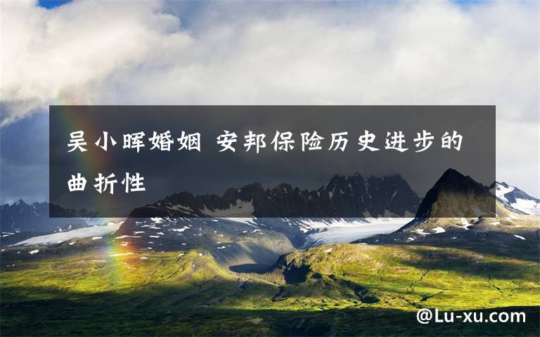 吴小晖婚姻 安邦保险历史进步的曲折性文章配图 吴小晖婚姻 安邦保险历史进步的曲折性文章配图