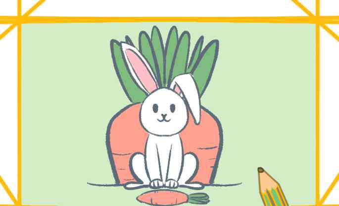 小兔子怎么画简单漂亮 好看的兔子上色简笔画要怎么画