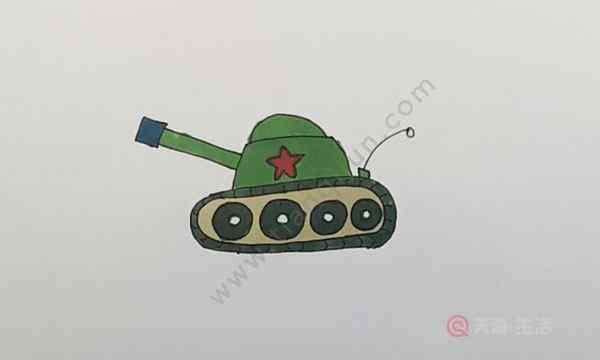 坦克的简笔画 坦克简笔画