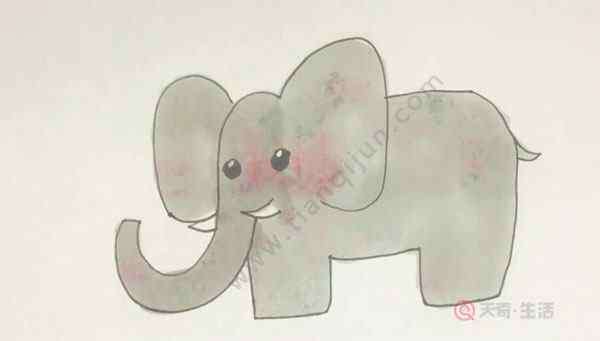 大象的简笔画 大象简笔画