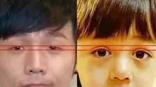 如同李荣浩的眼睛小,一直经常被吐槽,例如还没有诺一的全切双眼
