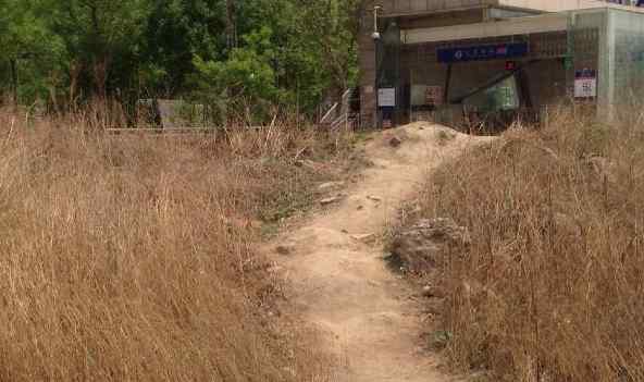 地铁拉屎 北京最荒凉地铁站 周边荒草丛生还有人随地大小便