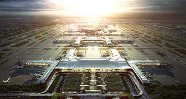 西安咸阳机场东候机楼设计效果图