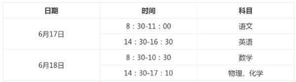 先考 2019中考考试科目顺序 最先考哪一科