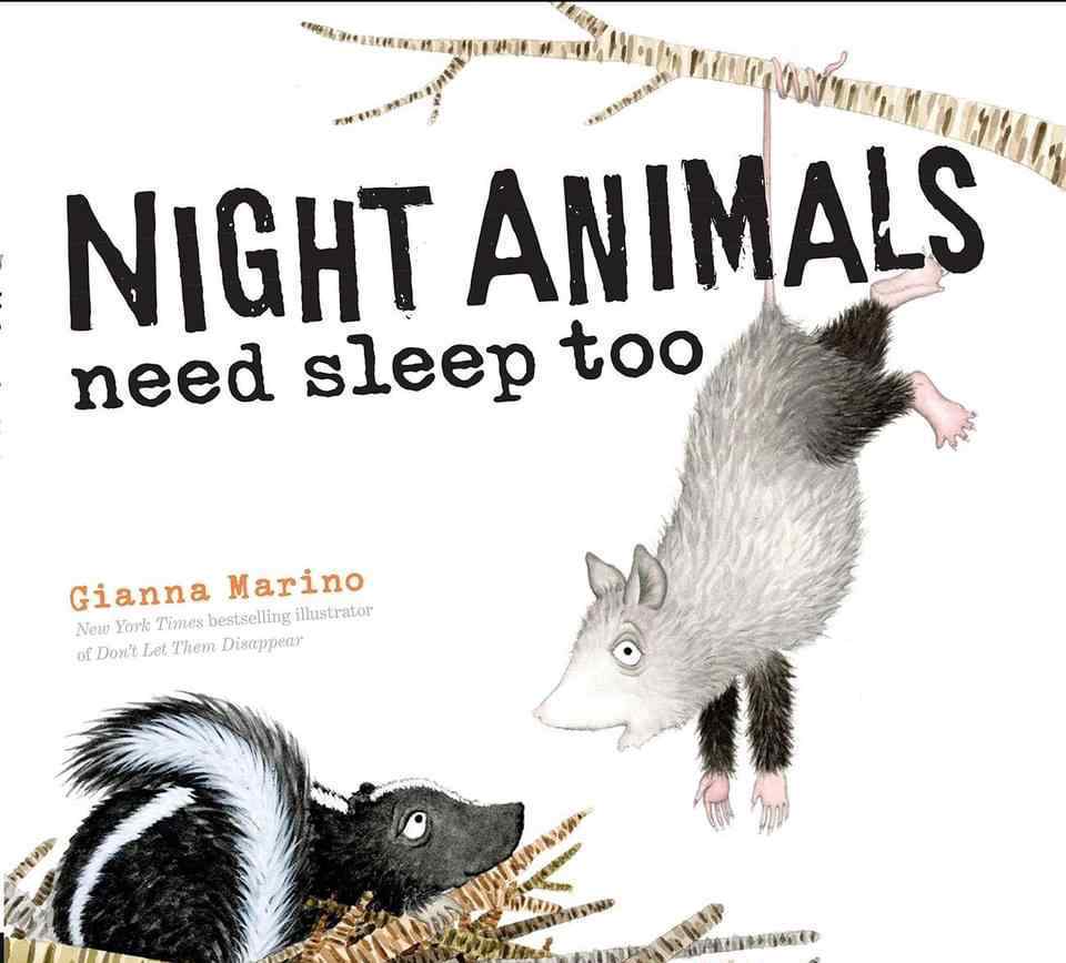 负鼠英文 张湘君教授英文绘本导赏《Night Animals Need Sleep Too 》