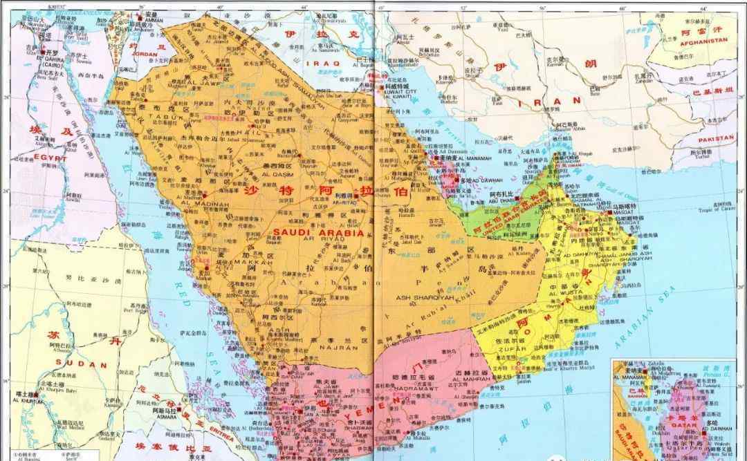 沙特阿拉伯还是全世界唯一个有着4个北京首都的我国!