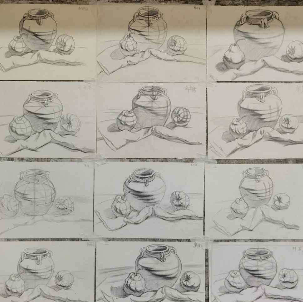 筠连县第二中学 筠连二中第一阶段素描结构结构讲解