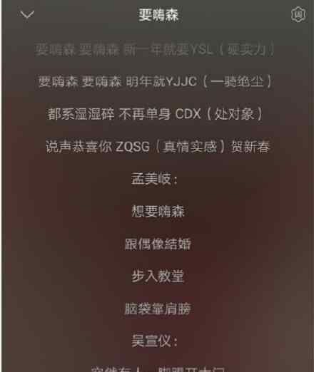 嗨森 火箭少女要嗨森歌词 现在都流行缩写了不标注不知道啥意思