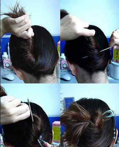 盘头发的方法 简单盘头发的方法图解教程