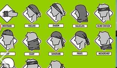魔术围巾 魔术头巾的系法图解 魔术头巾如何扎好看