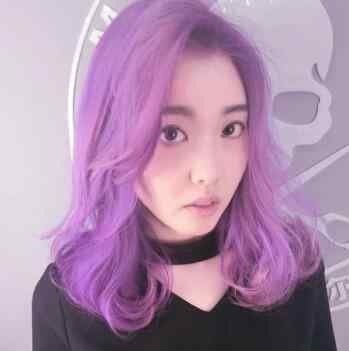 紫色头发 紫色头发好看吗 2018最流行紫色头发图片