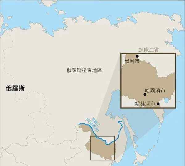 中俄边境地图 带路北望：中俄边境城市黑河的发展
