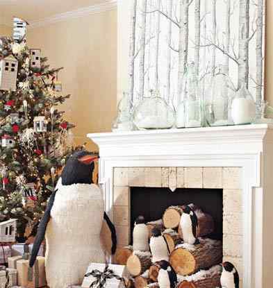 圣诞节布置 圣诞节客厅布置攻略 26款绝美节日样板房欣赏