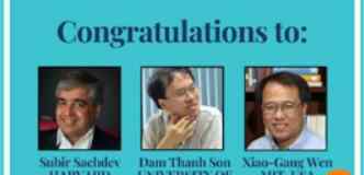 华裔诺贝尔奖获得者 华人科学家文小刚获狄拉克奖 不授于前诺贝尔奖、菲尔兹奖和沃尔夫奖获得者