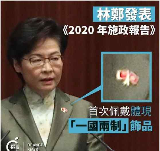 林郑月娥首次佩戴"一国两制"徽章真相是什么？