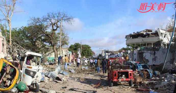 索马里爆炸 索马里饭店爆炸袭击 爆炸现场一片混乱死伤惨重