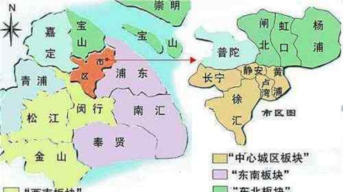 上海区域划分 2018年上海区域划分图是怎么样的