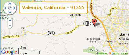 洛杉矶邮编 CA 91355是加利福尼亚的邮编吗?是哪个城市的?