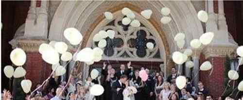 橘色气球 结婚气球怎么摆  结婚去哪买气球