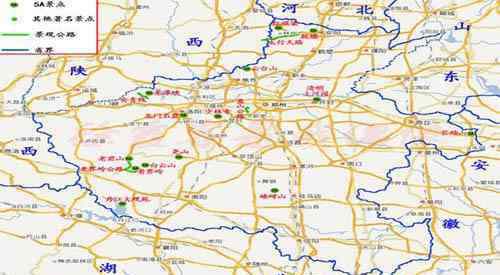 河南旅游地图 河南旅游地图 河南所有知名景点（附地图）