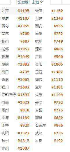 上海到厦门机票 上海到厦门机票，航班时间表！