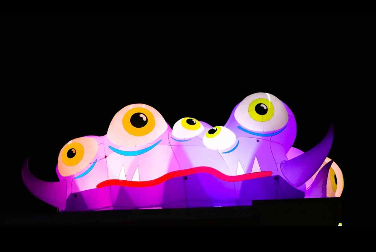北京蓝色港湾灯光节今晚如约亮灯！8种怪兽“出没”