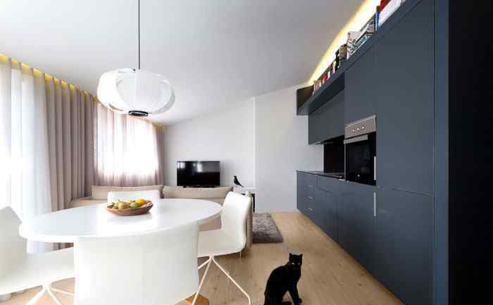 46设计 巧妙布局和简约设计：46平米漂亮的阁楼公寓