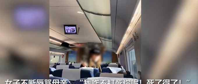 女子高铁辱骂威胁母亲后弃母下车 乘客劝阻遭反怼：你们管她吧！