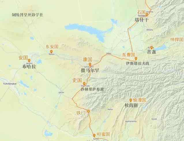 粟特 粟特地区简介 粟特地区地图