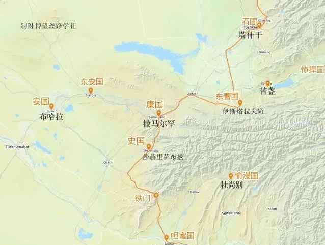 粟特 粟特地区简介 粟特地区地图