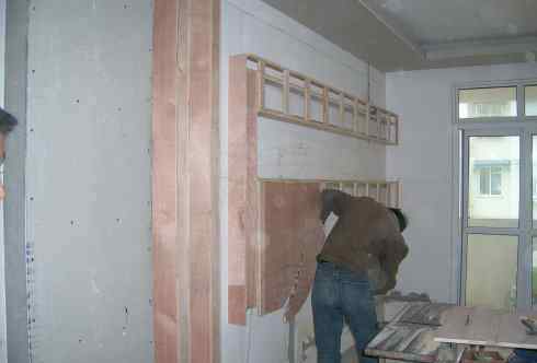 木工电视背景墙效果图 电视背景墙木工造型设计 木工电视背景墙施工流程