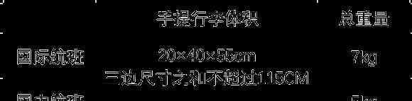 飞机能带多大的行李箱 飞机上带水不能超过多少毫升