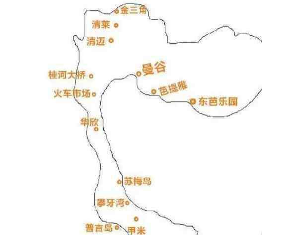 泰国地图中文版 泰国地图中文版高清大地图
