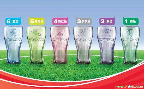 麦当劳杯子 麦当劳世界杯的杯子 就有六个杯子的那个,那六种颜色分别代表什么含义呢?