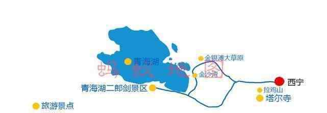 青海旅游地图 青海旅游线路图超详细攻略