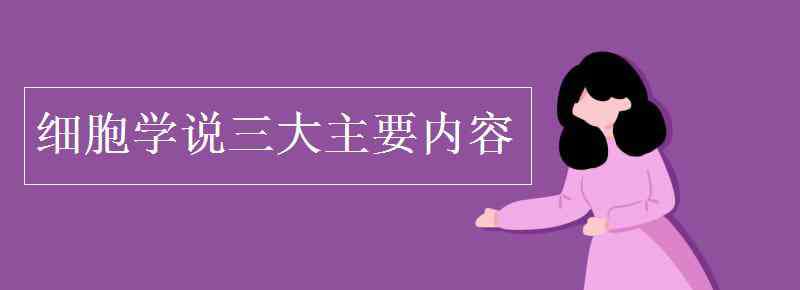 细胞学说的内容 细胞学说三大主要内容