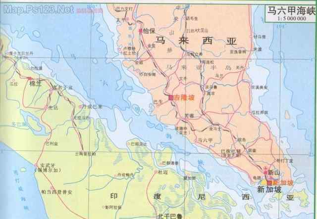 马六甲海峡地图 ​马六甲海峡地图 ​马六甲海峡地理位置介绍