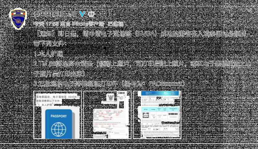 泰国电子落地签 泰国EVOA电子落地签申请步骤流程
