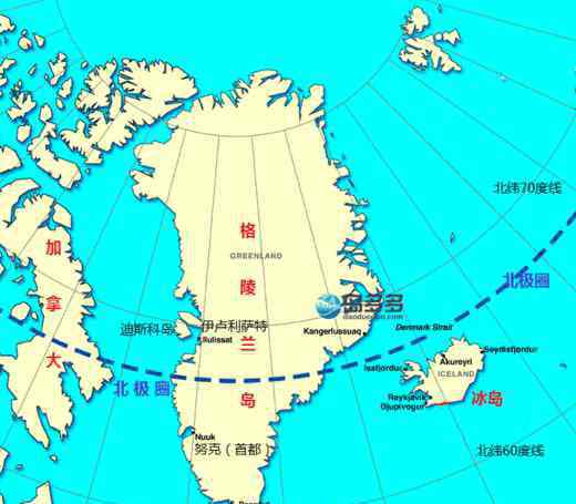 格陵兰岛属于哪个大洲 格陵兰岛属于哪个国家 格陵兰岛属于哪个大洲