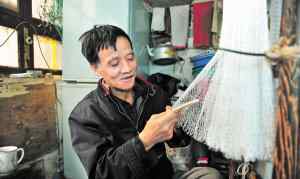 渔网的织法 长沙城最后的渔网编织匠织网40载坚守老手艺