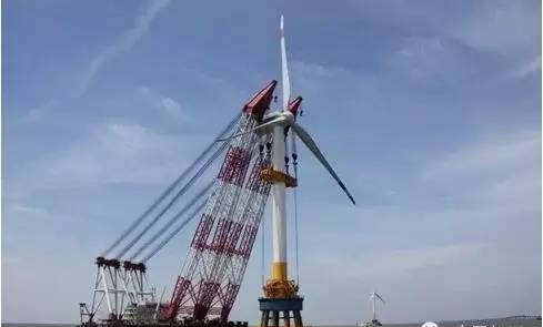 风轮高度超40层楼，震惊世界的海上风力发电机SL5000， 中国制造！