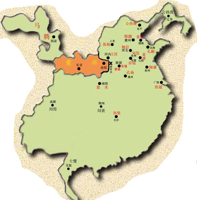 三国时期地图 年代史 190年-199年