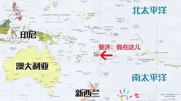 南太平洋岛国地图