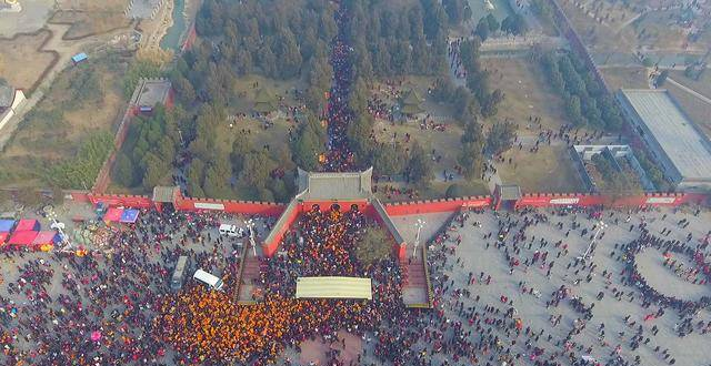 淮阳太昊陵人气有多高、香火有多旺？一组无人机航拍图告诉你答案