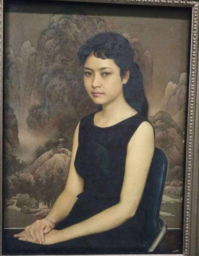 【经典】：靳尚谊高清油画作品《青年女歌手》。