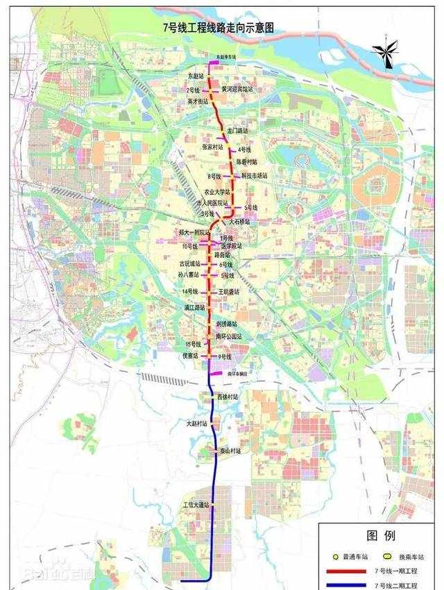 郑州地铁7号线介绍（开通时间+站点+线路图）