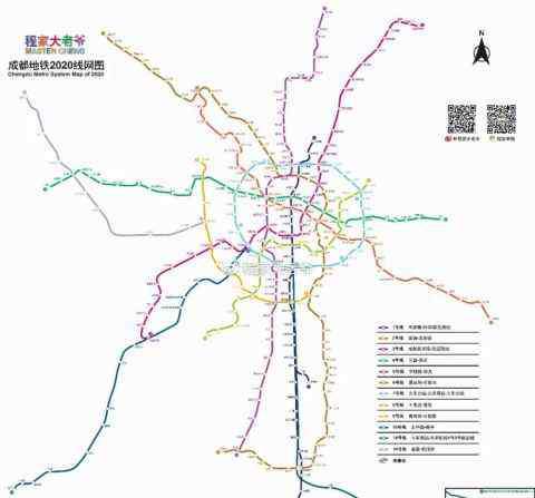 成都2030年地铁规划图 成都地铁2050新规划解读