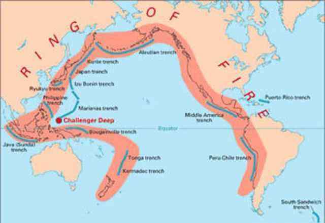 昨天晚上地震 太平洋“火圈”再次爆发！昨天晚上和今天早上，世界各地发生地震
