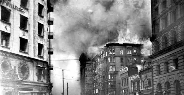 旧金山大地震 罕见的1906年旧金山大地震老照片，犹如世界末日，图9让人恐惧