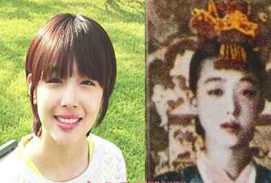 朝鲜明星 f雪莉与朝鲜名妓李兰香照片对比